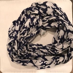 Lilly Pulitzer Blue Elephant Scarf